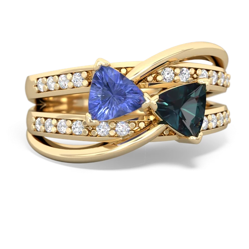 tanzanite-alexandrite couture ring