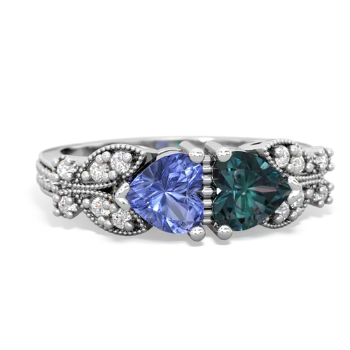 tanzanite-alexandrite keepsake butterfly ring