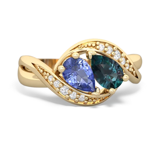 tanzanite-alexandrite keepsake curls ring