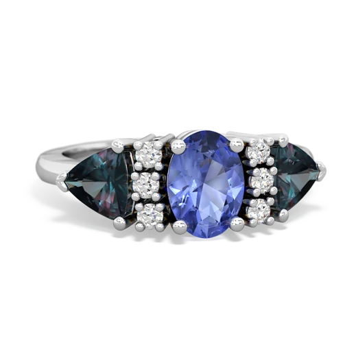 tanzanite-alexandrite timeless ring