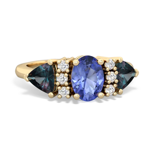 tanzanite-alexandrite timeless ring