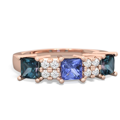 tanzanite-alexandrite timeless ring