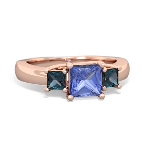 tanzanite-alexandrite timeless ring