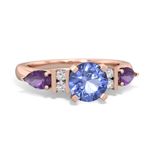 tanzanite-amethyst engagement ring