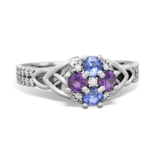 tanzanite-amethyst engagement ring