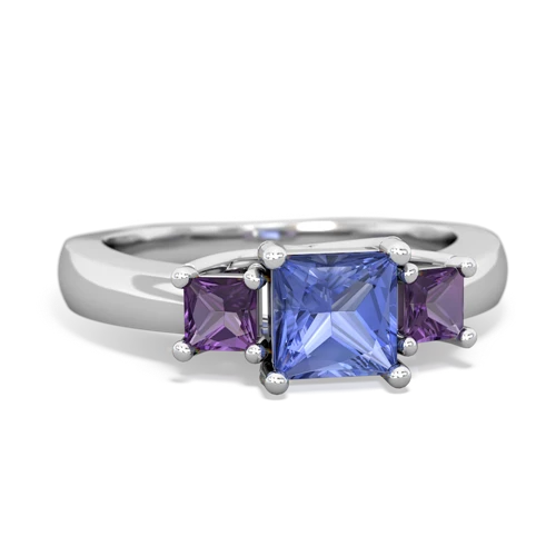 tanzanite-amethyst timeless ring