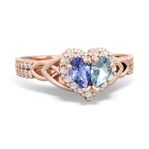 tanzanite-aquamarine keepsake engagement ring