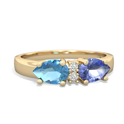 tanzanite-blue topaz timeless ring