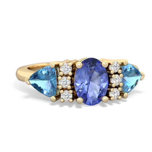 tanzanite-blue topaz timeless ring