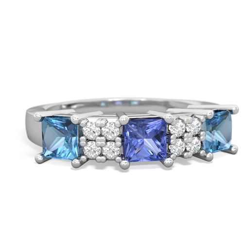 tanzanite-blue topaz timeless ring