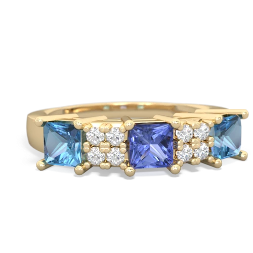 tanzanite-blue topaz timeless ring