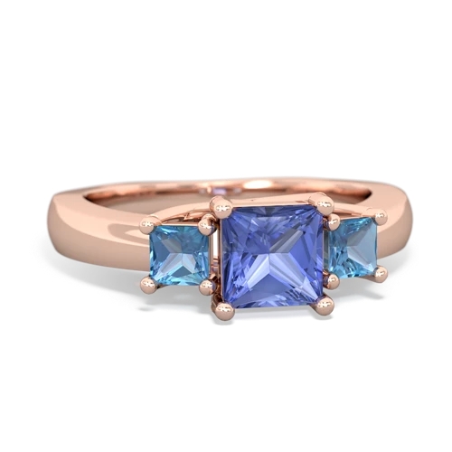 tanzanite-blue topaz timeless ring