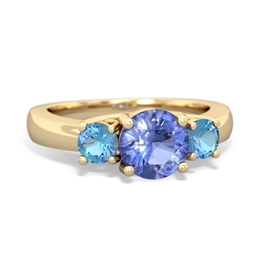 tanzanite-blue topaz timeless ring