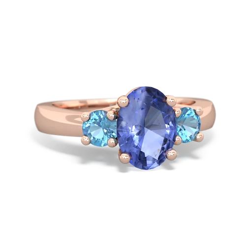 tanzanite-blue topaz timeless ring