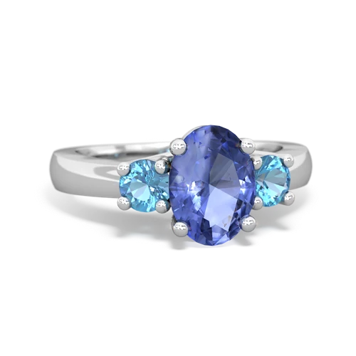 tanzanite-blue topaz timeless ring