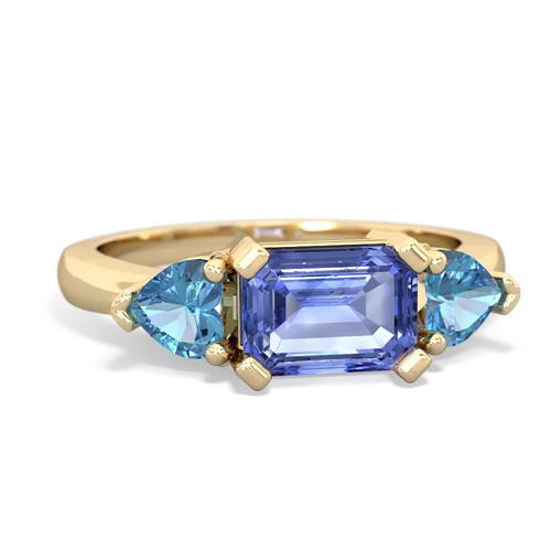 tanzanite-blue topaz timeless ring