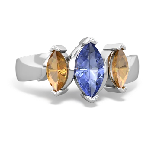 tanzanite-citrine keepsake ring