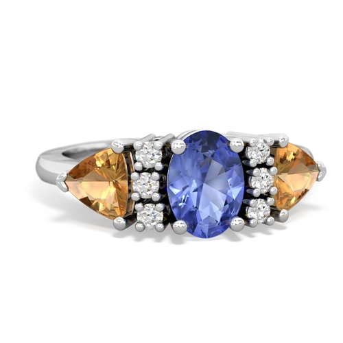 tanzanite-citrine timeless ring