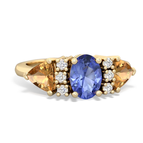 tanzanite-citrine timeless ring