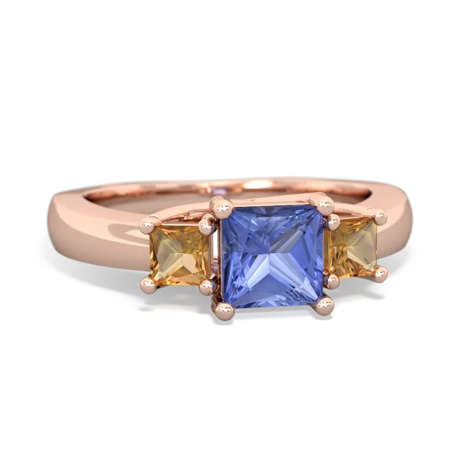 tanzanite-citrine timeless ring