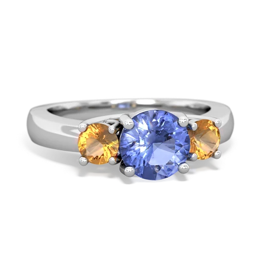 tanzanite-citrine timeless ring