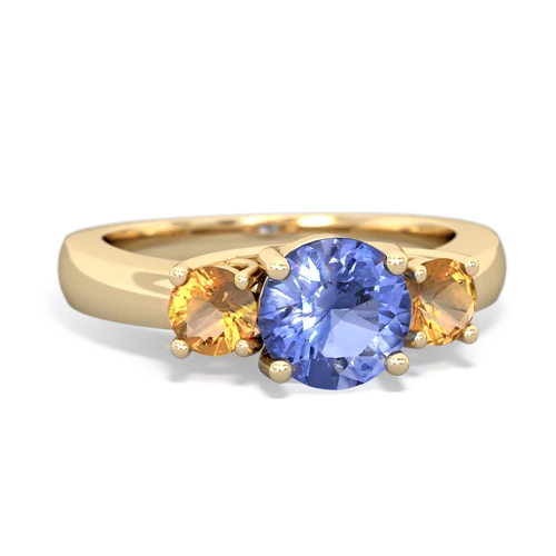 tanzanite-citrine timeless ring