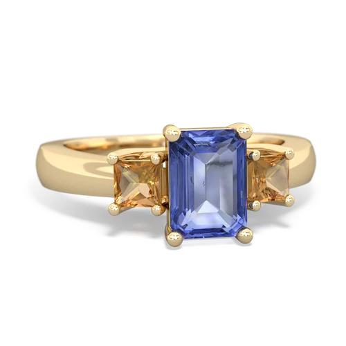 tanzanite-citrine timeless ring