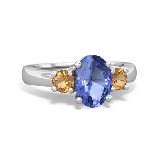 tanzanite-citrine timeless ring