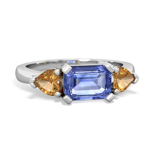 tanzanite-citrine timeless ring