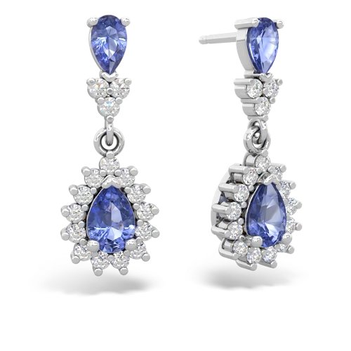 tanzanite dangle earrings