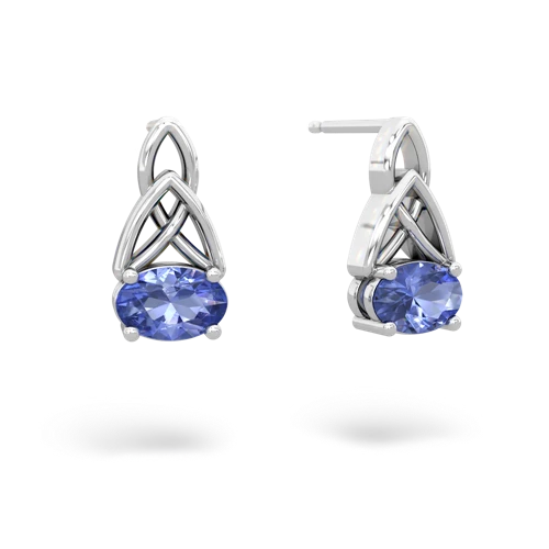 tanzanite filligree earrings