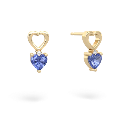 tanzanite filligree earrings