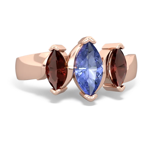 tanzanite-garnet keepsake ring