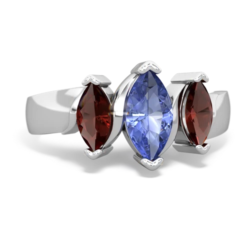 tanzanite-garnet keepsake ring