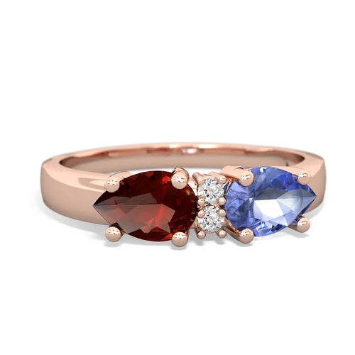 tanzanite-garnet timeless ring