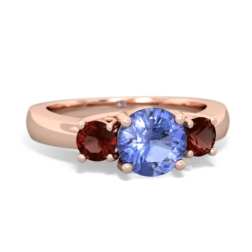 tanzanite-garnet timeless ring