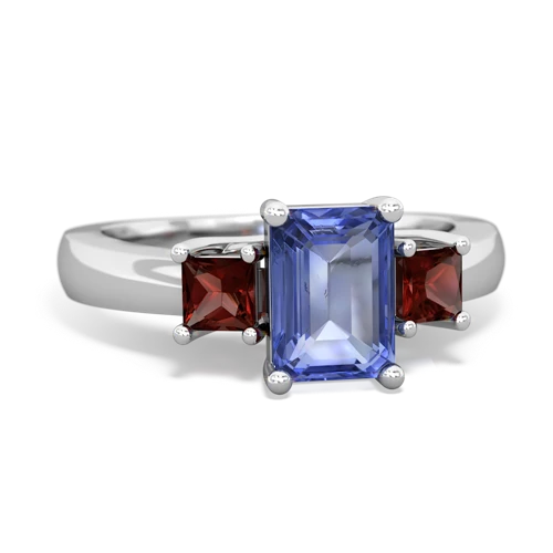 tanzanite-garnet timeless ring