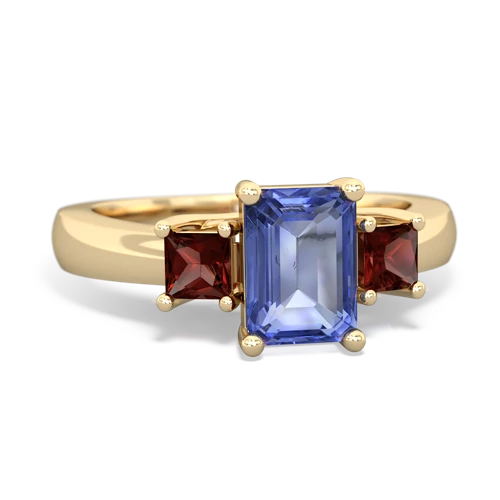 tanzanite-garnet timeless ring