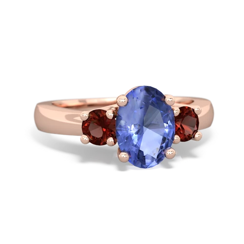 tanzanite-garnet timeless ring