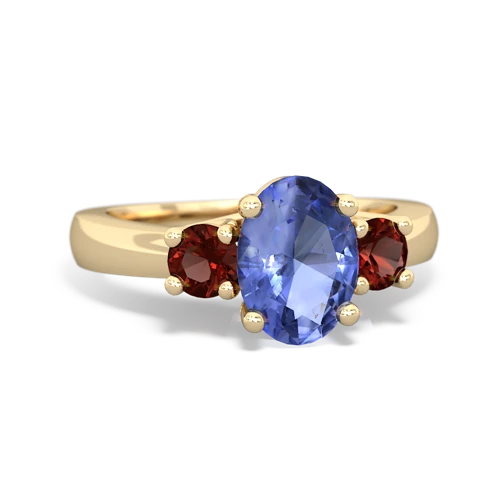 tanzanite-garnet timeless ring