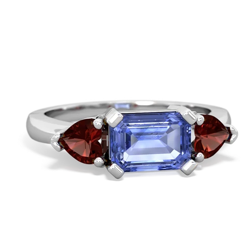 tanzanite-garnet timeless ring