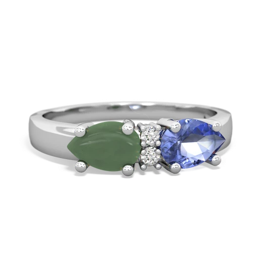 tanzanite-jade timeless ring