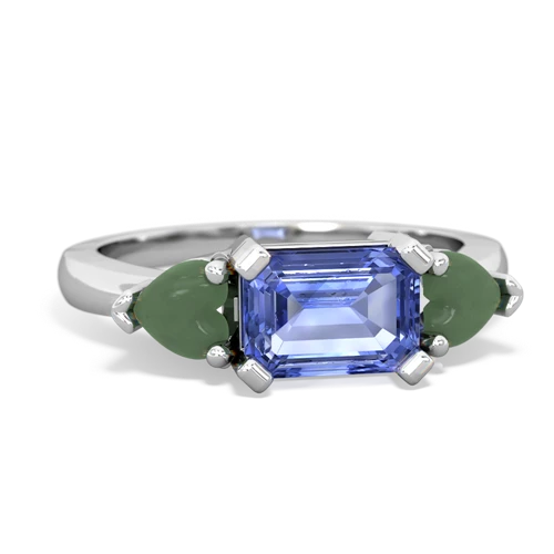 tanzanite-jade timeless ring