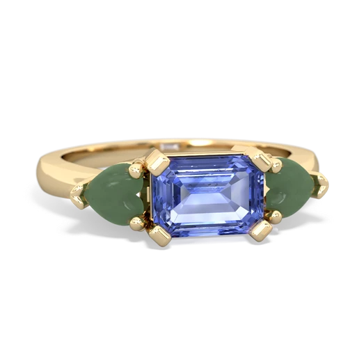 tanzanite-jade timeless ring