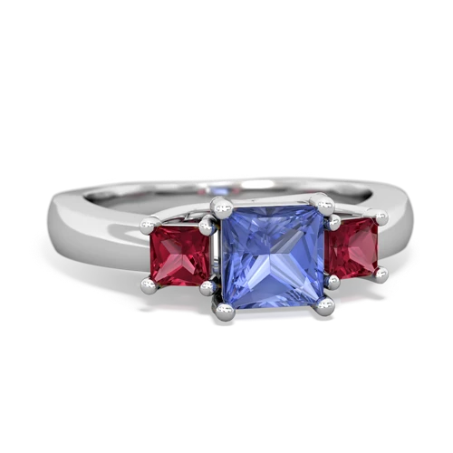 tanzanite-lab ruby timeless ring