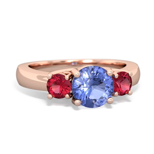 tanzanite-lab ruby timeless ring