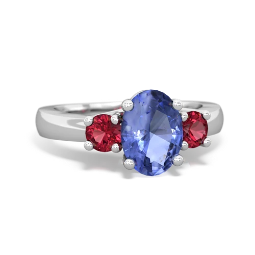 tanzanite-lab ruby timeless ring