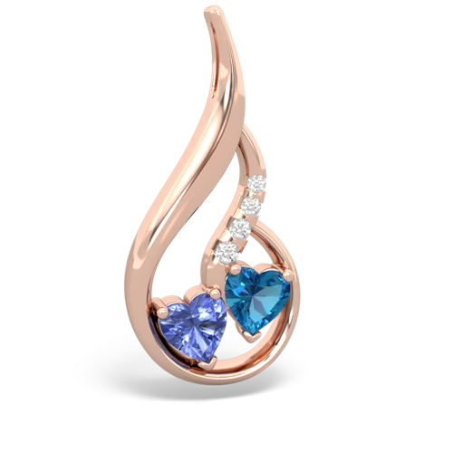 tanzanite-london topaz keepsake swirl pendant