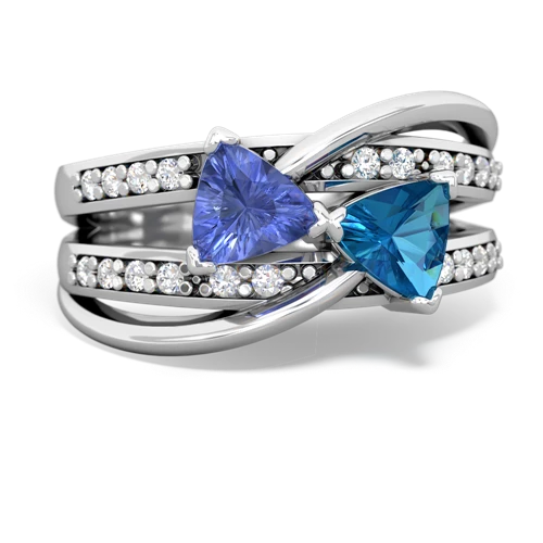 tanzanite-london topaz couture ring