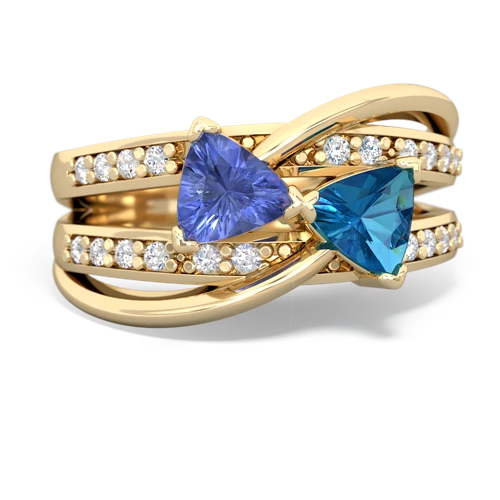 tanzanite-london topaz couture ring